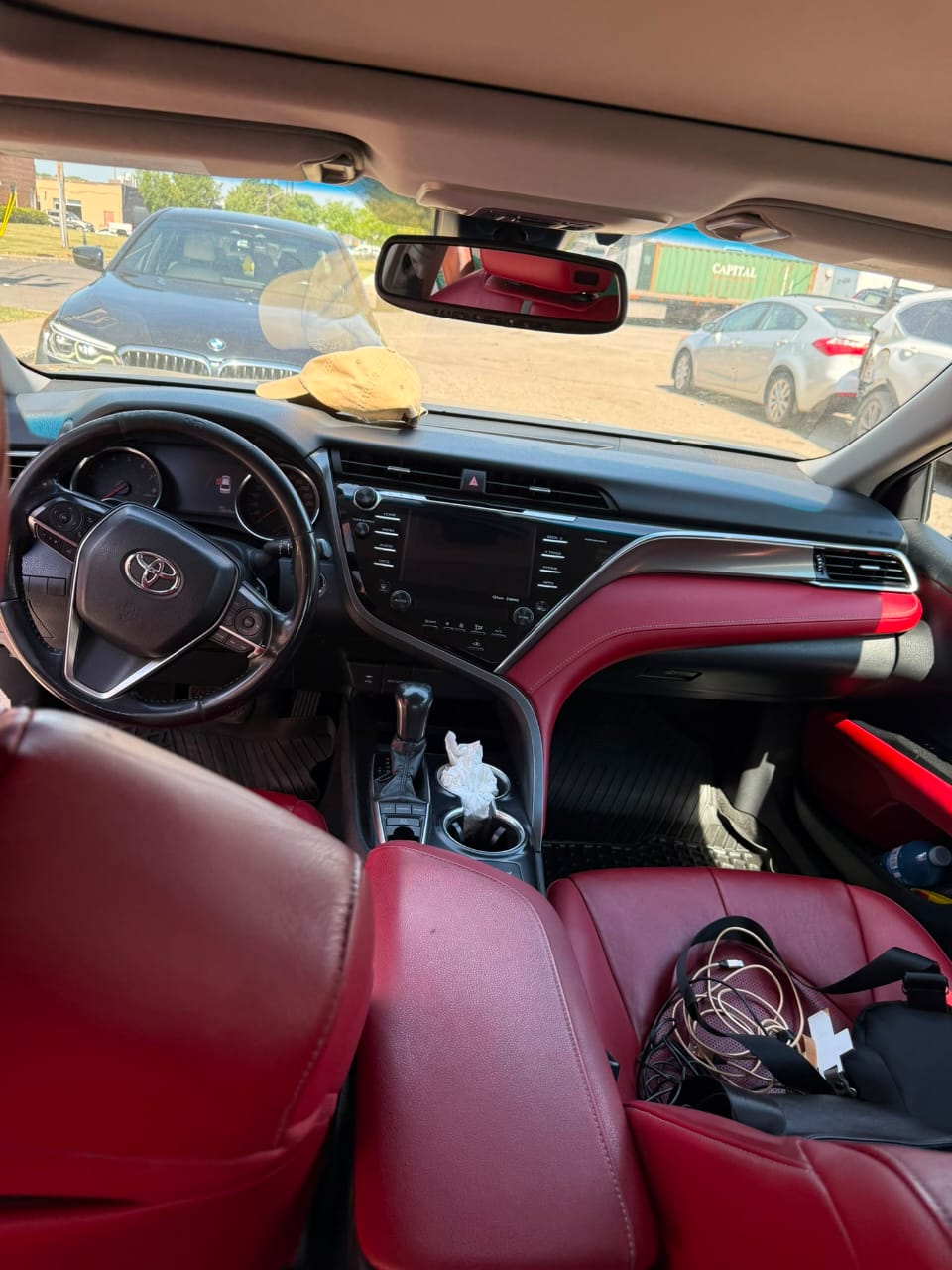 Red 2024 Toyota RAV4 rear view